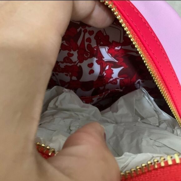 Loungefly Disney Alice in Wonderland Roses in Bush Pink Mini Backpack NWT - Picture 4 of 7